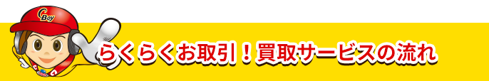 らくらくお取引！買取サービスの流れ