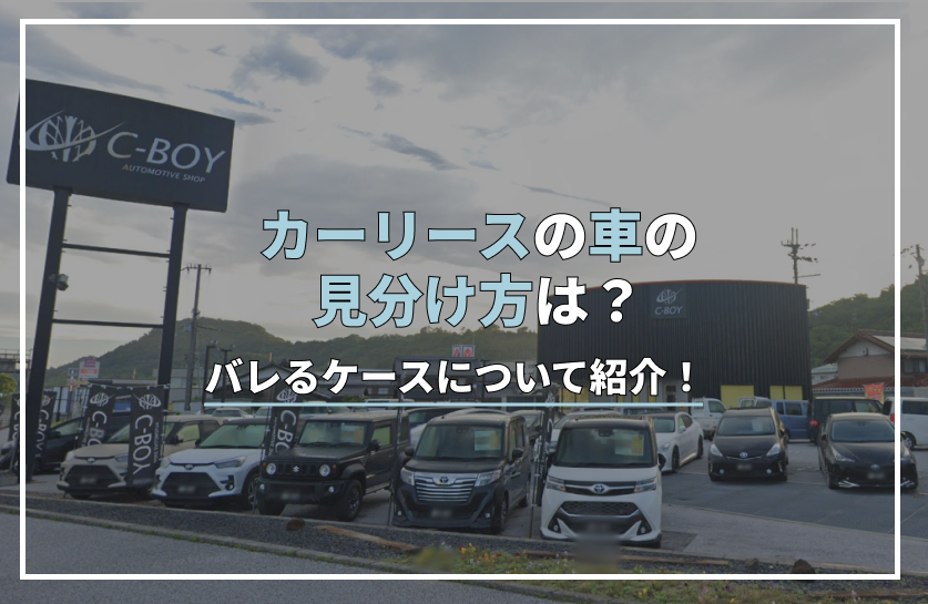 リース 車 見分け 方